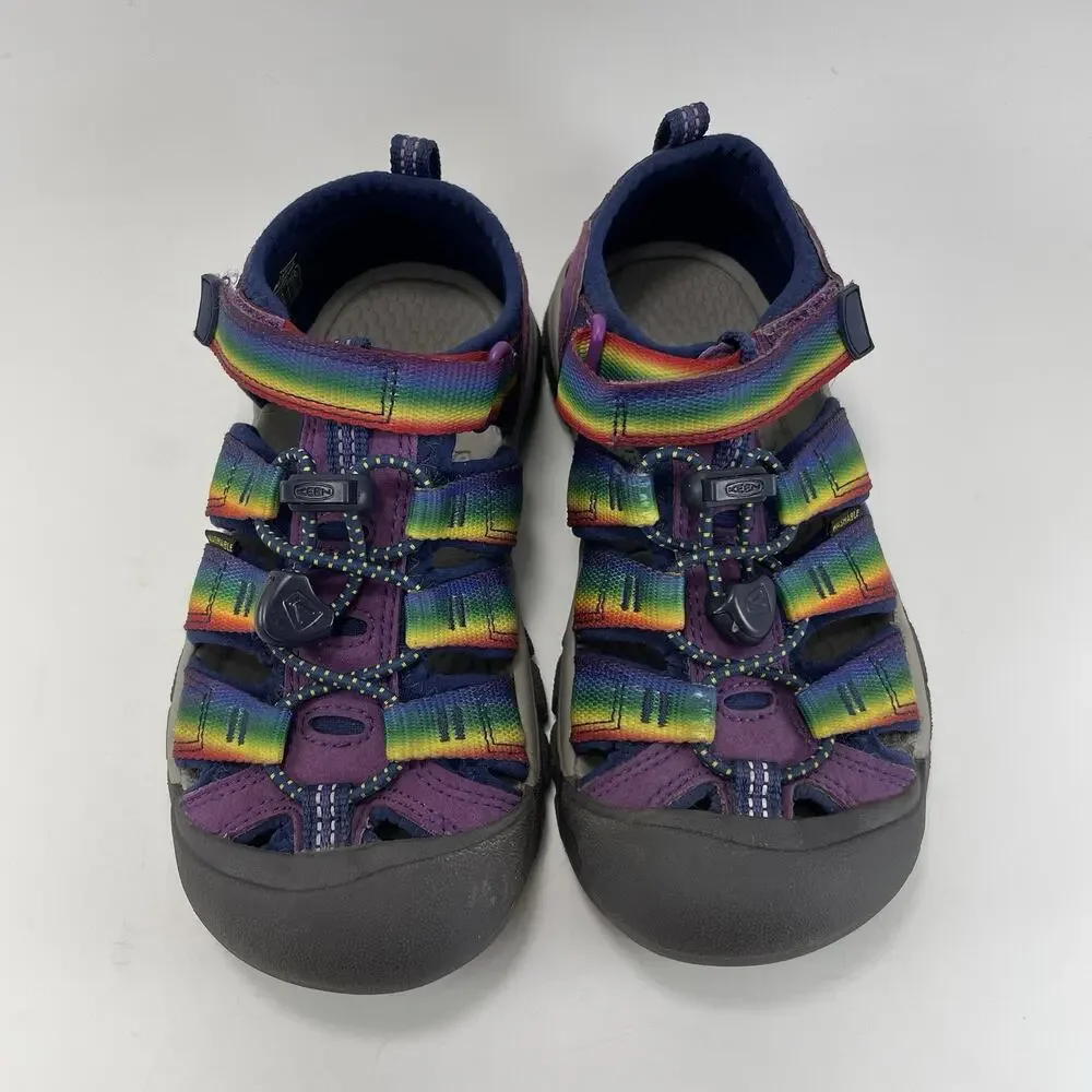 KEEN Newport H2 Kids Sandals Size 1 US Purple Rainbow Tie Dye Water Shoes - Picture 9 of 9